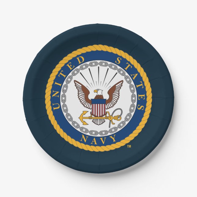 U.S. Navy | Navy Emblem Paper Plates (Front)