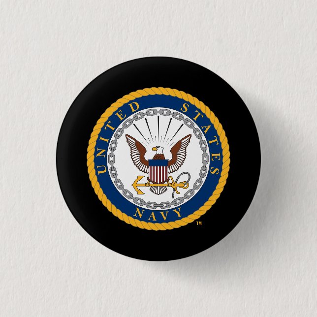 U.S. Navy | Navy Emblem Pinback Button (Front)