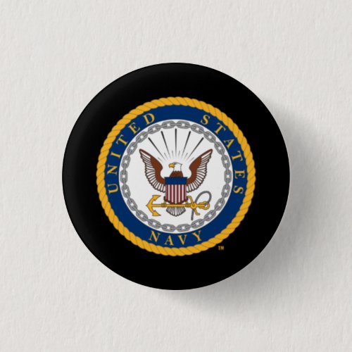 US Navy  Navy Emblem Pinback Button