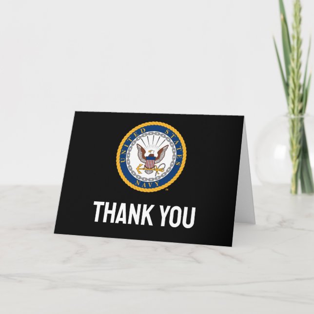 U.S. Navy | Navy Emblem Thank You Card (Front)