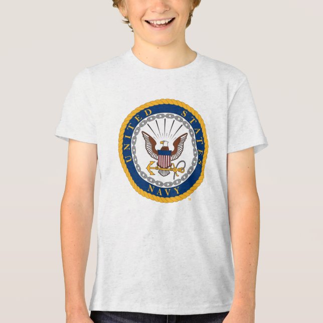 U.S. Navy | Navy Emblem Tri-Blend Shirt (Front)