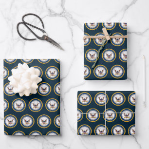 U.S. Navy   Navy Emblem Wrapping Paper Sheets