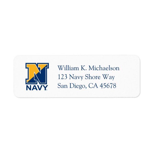 U.S. Navy | Navy Initial N Label (Front)