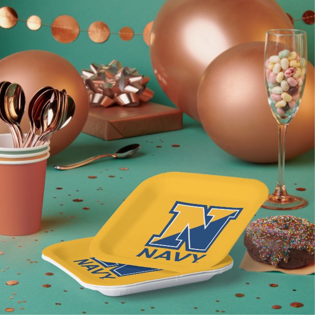 U.S. Navy | Navy Initial N Paper Plates (Multi)