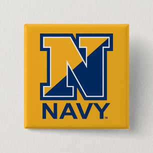 U.S. Navy Navy Initial N Pinback Button