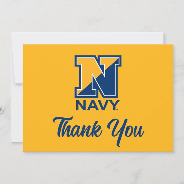 U.S. Navy | Navy Initial N Thank You Card (Front)