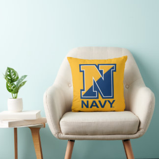 U.S. Navy | Navy Initial N Throw Pillow