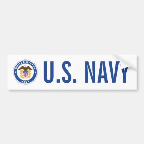 US Navy  Officer Crest Bumper Sticker