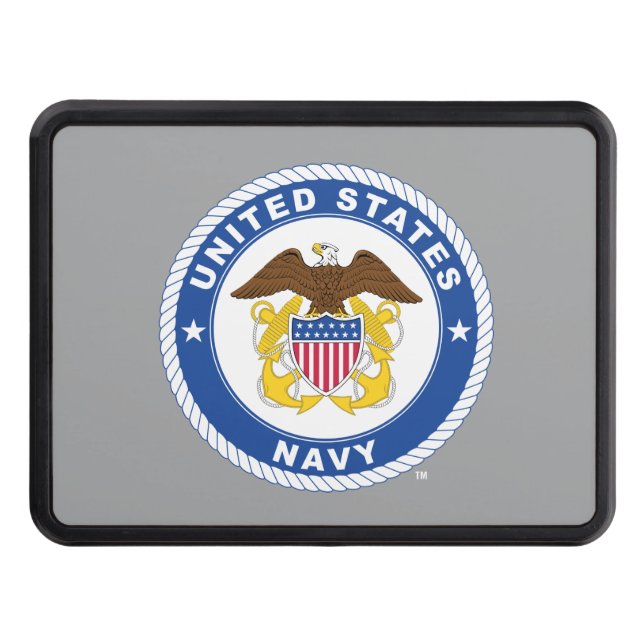 U.S. Navy | Officer Crest Hitch Cover (Front)