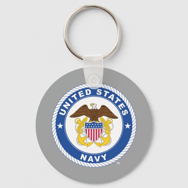 U.S. Navy | Officer Crest Keychain (Front)