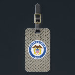 U.S. Navy | Officer Crest Luggage Tag<br><div class="desc">Showcase your pride in the US Navy with this bold design featuring the Officer Crest. Perfect for honoring service,  tradition,  and dedication,  this iconic design is ideal for Navy officers,  veterans,  and supporters who appreciate the Navy's commitment to excellence.</div>