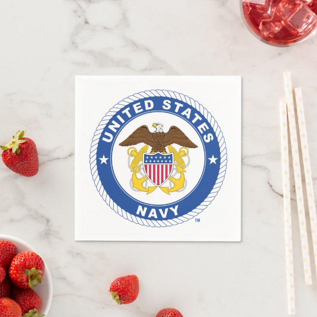 U.S. Navy | Officer Crest Napkins (Insitu)