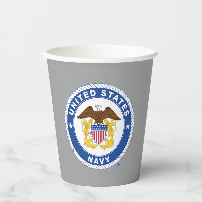 U.S. Navy | Officer Crest Paper Cups (Front)