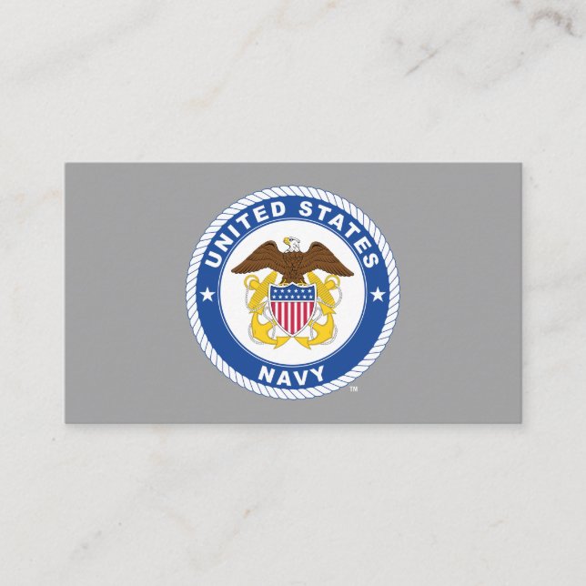 U.S. Navy | Officer Crest Place Card (Front)