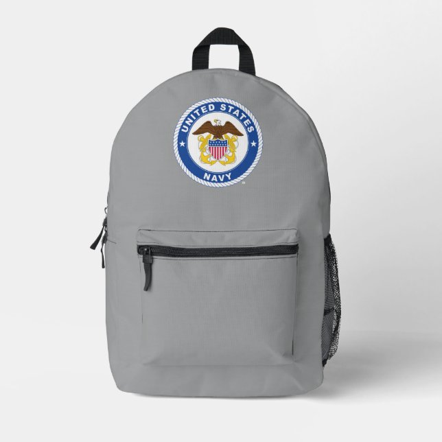 U.S. Navy | Officer Crest Printed Backpack (Front)