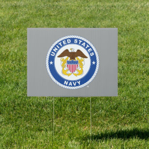 U.S. Navy Officer Crest Sign