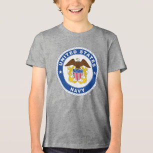 U.S. Navy Officer Crest Tri-Blend Shirt