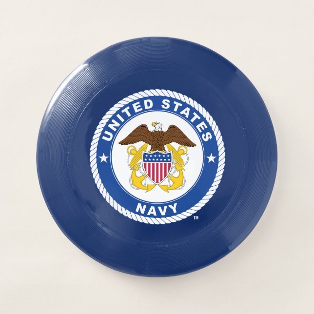 U.S. Navy | Officer Crest Wham-O Frisbee (Front)
