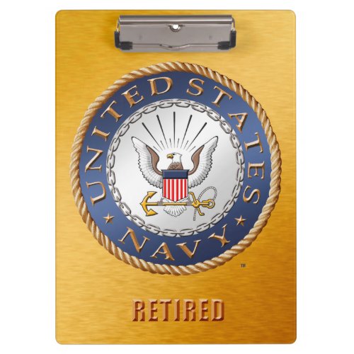 US Navy Retired Clipboard