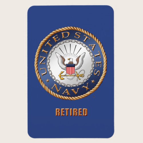 U.S. Navy Retired Flexible Photo Magnet