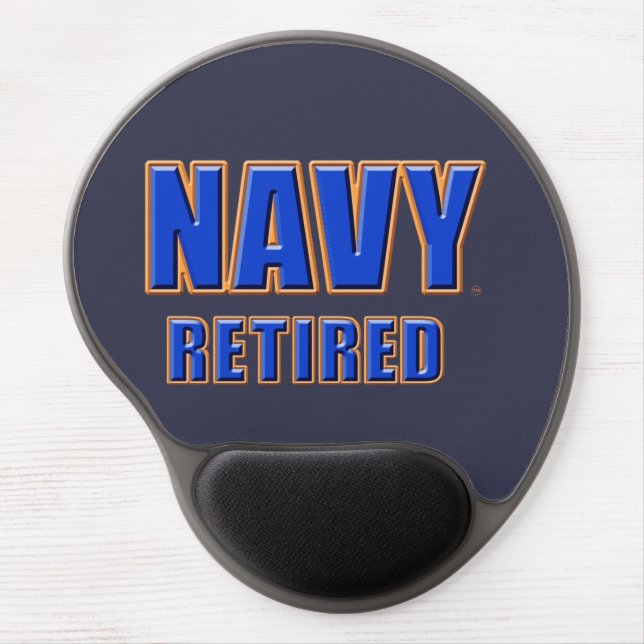 U.S. Navy Retired Gel Mousepad (Front)