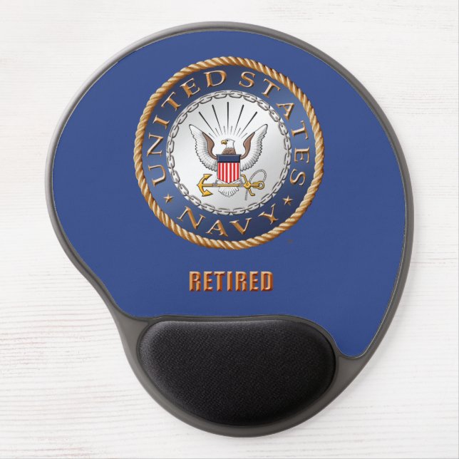 U.S. Navy Retired Gel Mousepad (Front)