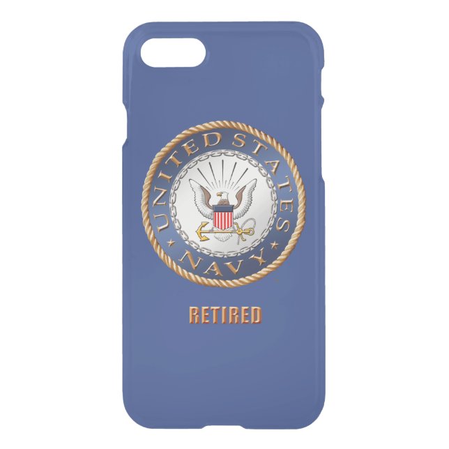 U.S. Navy Retired iPhone Case (Back)