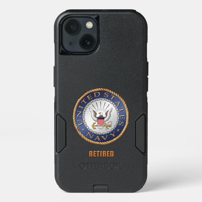 U.S. Navy Retired iPhone & Samsung Otterbox Cases (Back)