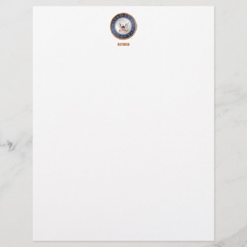 US Navy Retired Letterhead