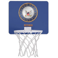 U.S. Navy Retired Mini Basketball Hoop