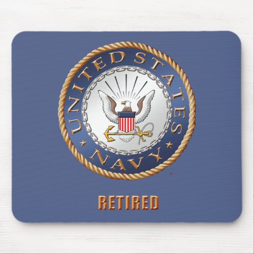 US Navy Retired Mousepad