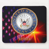 U.S. Navy Retired Mousepad