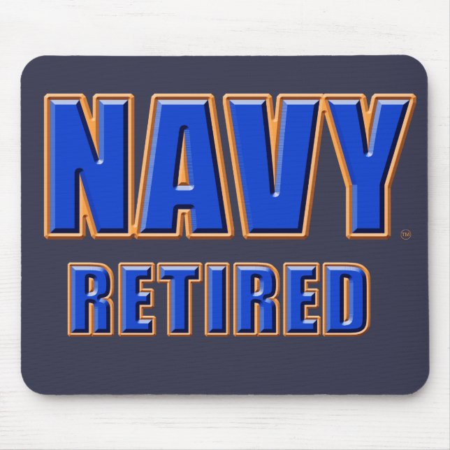 U.S. Navy Retired Mousepad (Front)