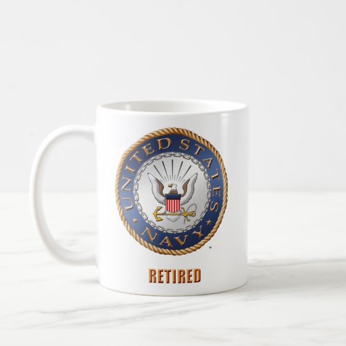 US Navy Retired Mug