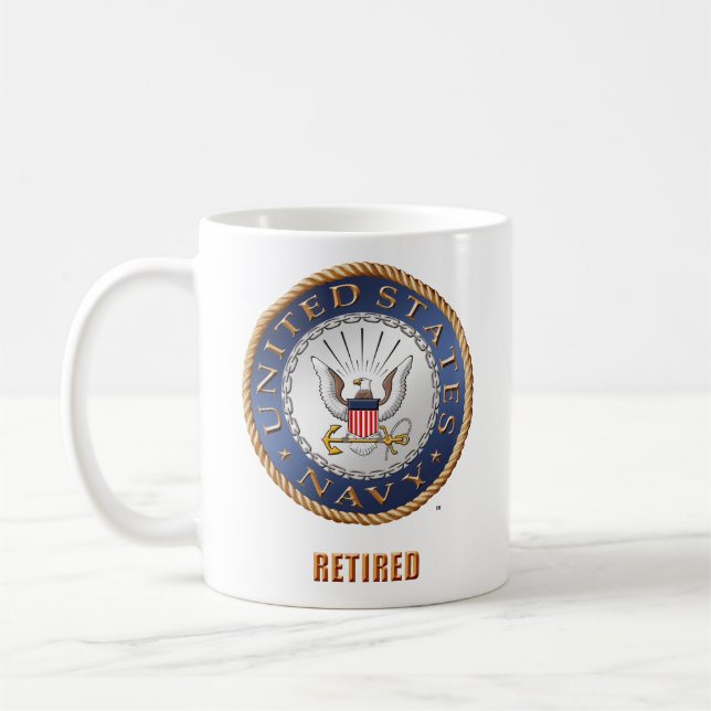 U.S. Navy Retired Mug (Left)
