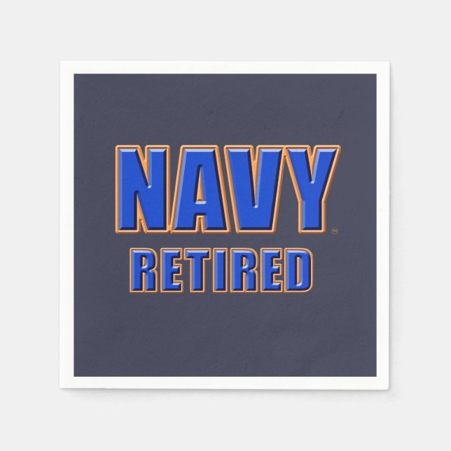 U.S. Navy Retired Paper Napkin (Front)