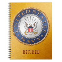 U.S. Navy Retired Spiral Photo Notebook