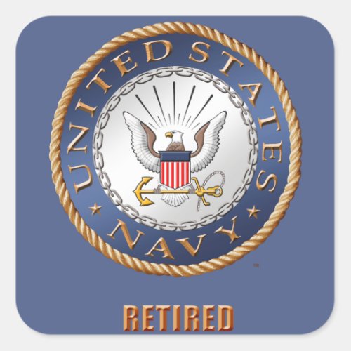 US Navy Retired Sticker