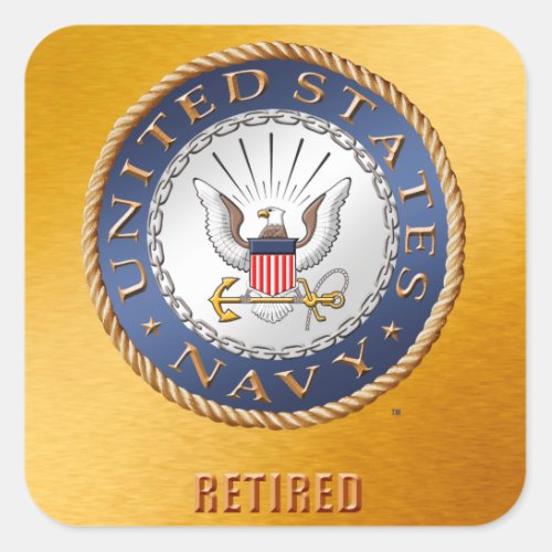 US Navy Retired Sticker