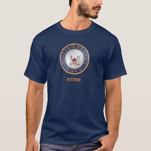 US Navy Retired T_Shirt
