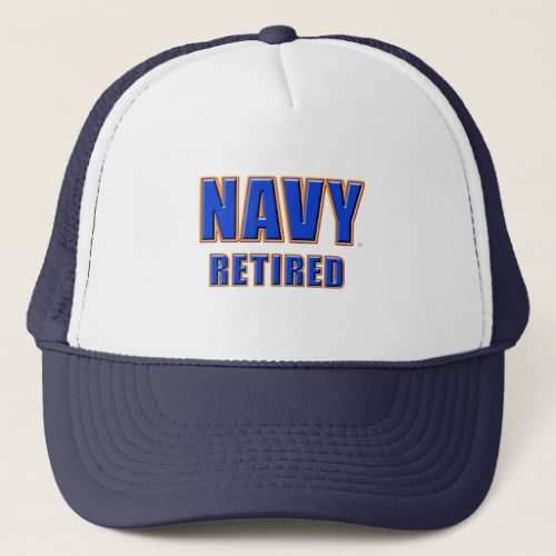 US Navy Retired Trucker Hat