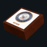 U.S. Navy Retired Wooden Jewelry Keepsake Box<br><div class="desc">Show your pride in the U.S. Navy with these products. U.S. Veteran designed.

Customizable! Different sizes,  colors and options.</div>
