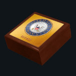 U.S. Navy Retired Wooden Jewelry Keepsake Box<br><div class="desc">Show your pride in the U.S. Navy with these products. U.S. Veteran designed.

Customizable! Different sizes,  colors and options.</div>