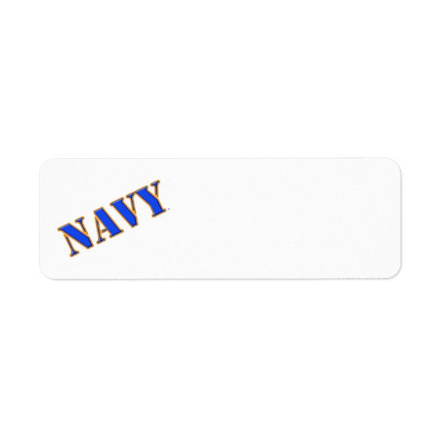 U.S. Navy Return Address Label (Front)