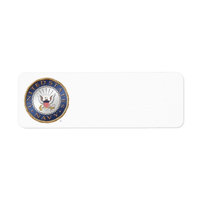 U.S. Navy Return Address Label (Front)