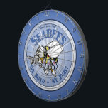 U.S. Navy Seabee Dart Board<br><div class="desc">For the proud us navy veteran on your list,  featuring a graphic of a navy Seabee (CB-construction battalion). A perfect gift for the Sea Bee Vet on your list!</div>
