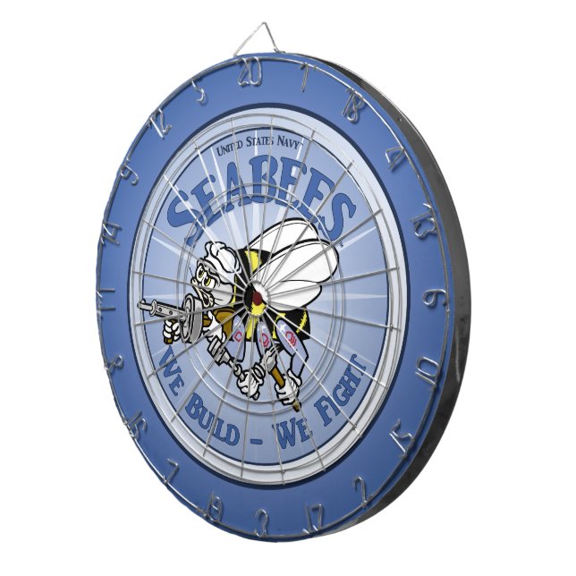 U.S. Navy Seabee Dart Board (Front Right)