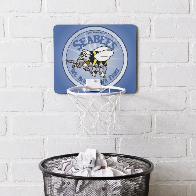 U.S. Navy Seabee Mini Basketball Hoop (In Situ)