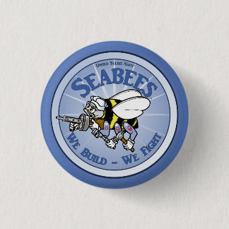 U.S. Navy Seabee Pinback Button