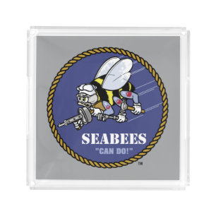 U.S. Navy   Seabees Acrylic Tray